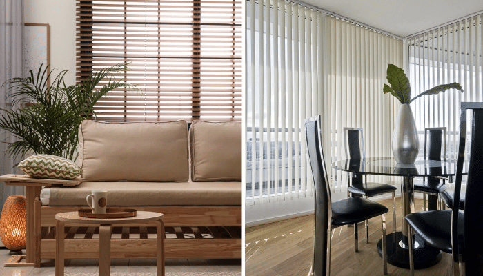 Vertical blinds vs horizontal blinds
