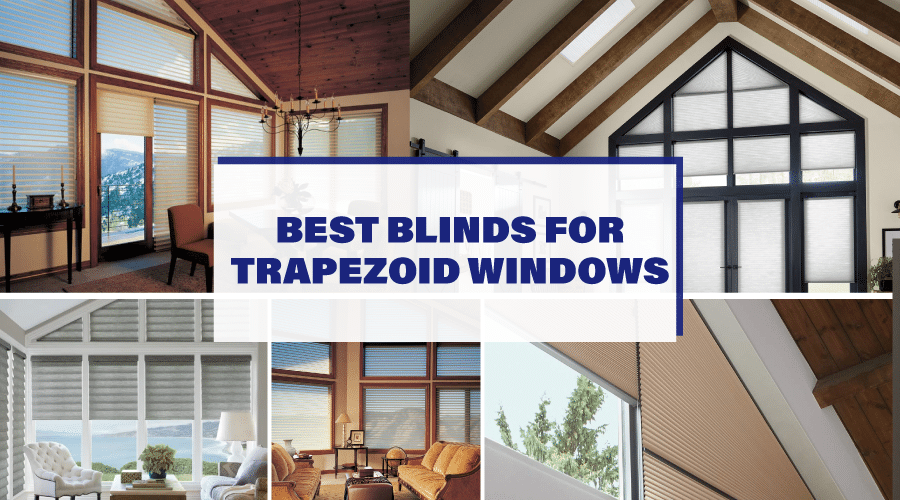 Blinds for trapezoid windows