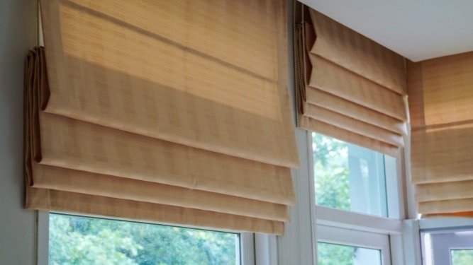 Top 8 Kitchen Window Treatments Ideas For A Stunning Home   Roman Shades 