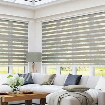White Dual Roller Shades